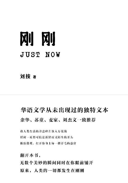 《刚刚》.epub 作者：刘按